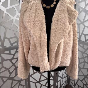 Elegant Cream Teddy Jacket